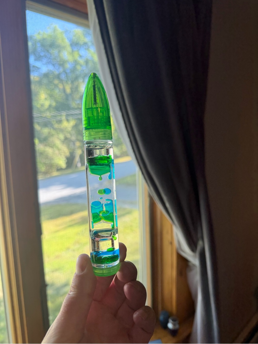 Liquid Motion Bubbler Sensory Fidget Pen - Liquid Hourglass Timer Pen